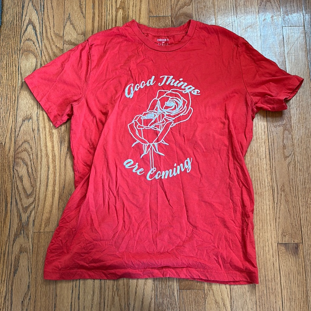 Forever 21 rose shirt